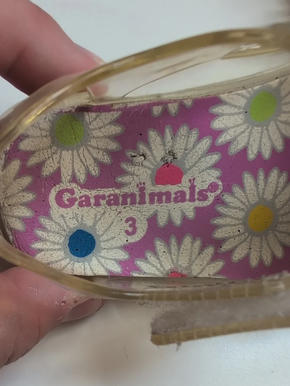 GARANIMALS Clear And Purple Jelly Shoes